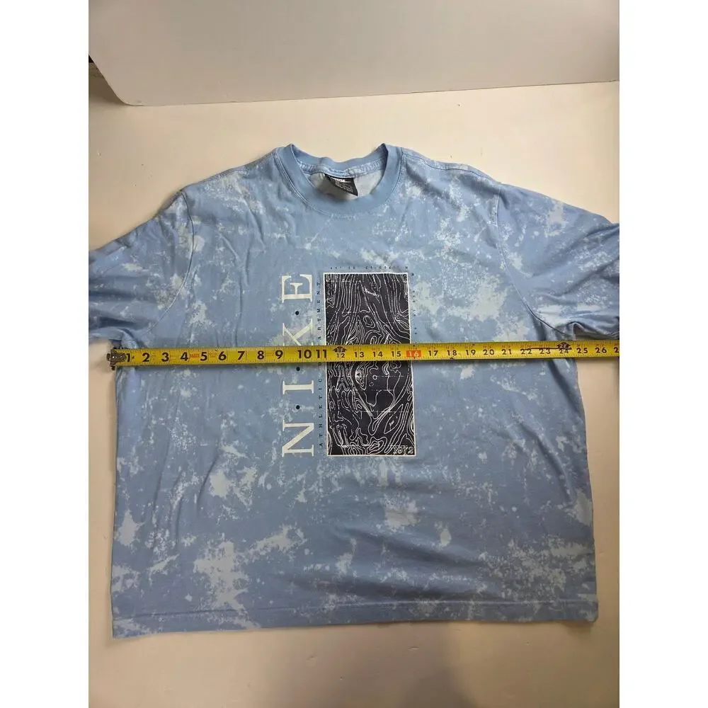 Nike Blue USA Topography Boxy Crop XL Tee